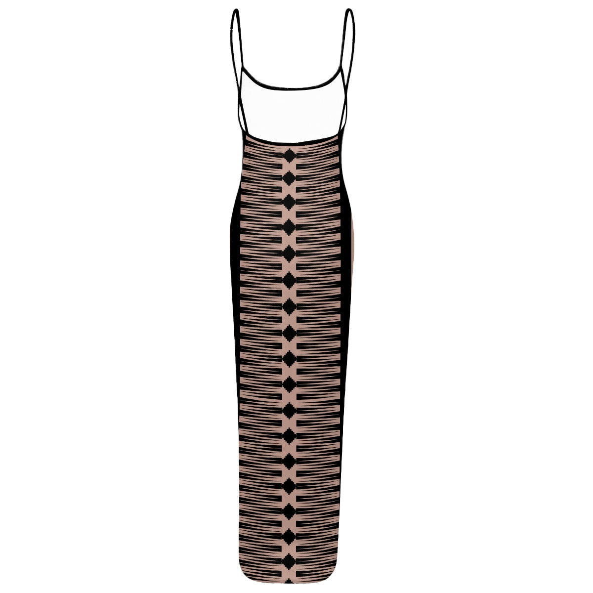 Indigenous Sheer Mesh Backless Dress