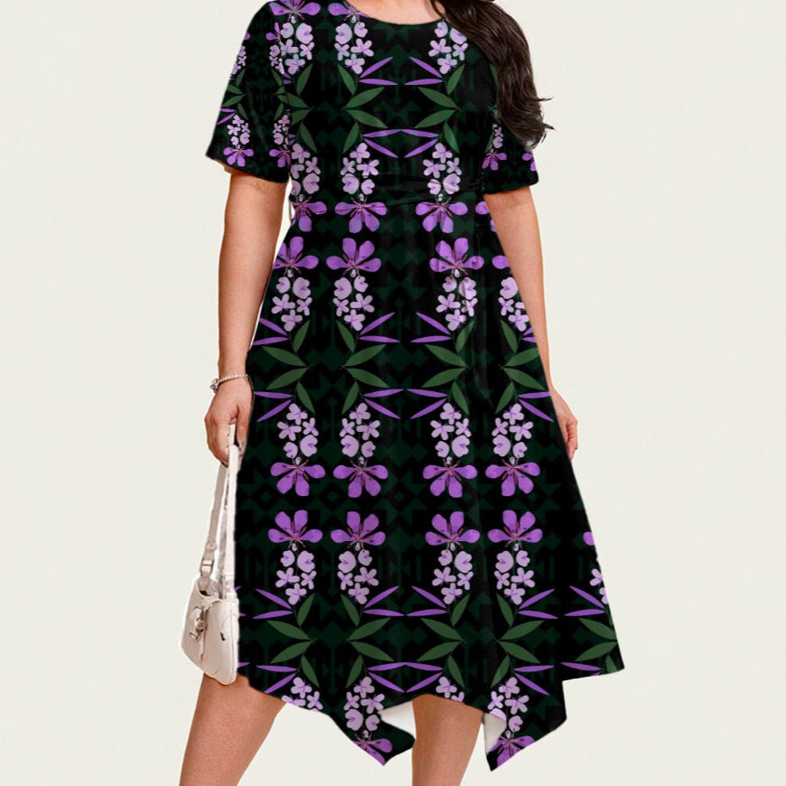 Fireweed Belted Midi Dress