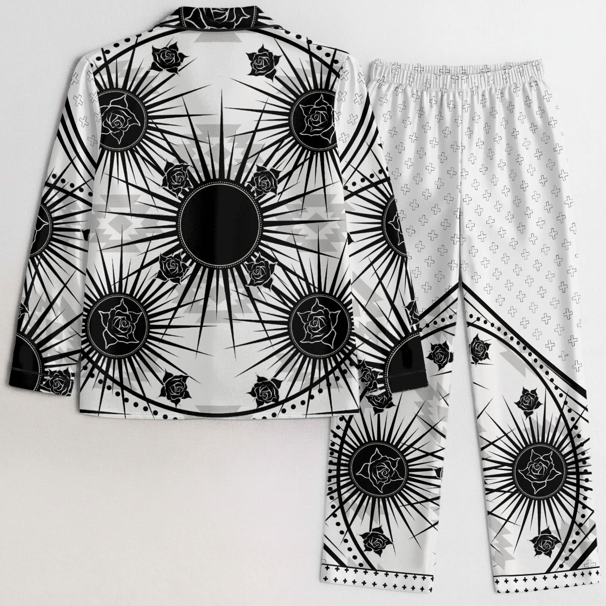 Deadly Rose Satin Pajama Set