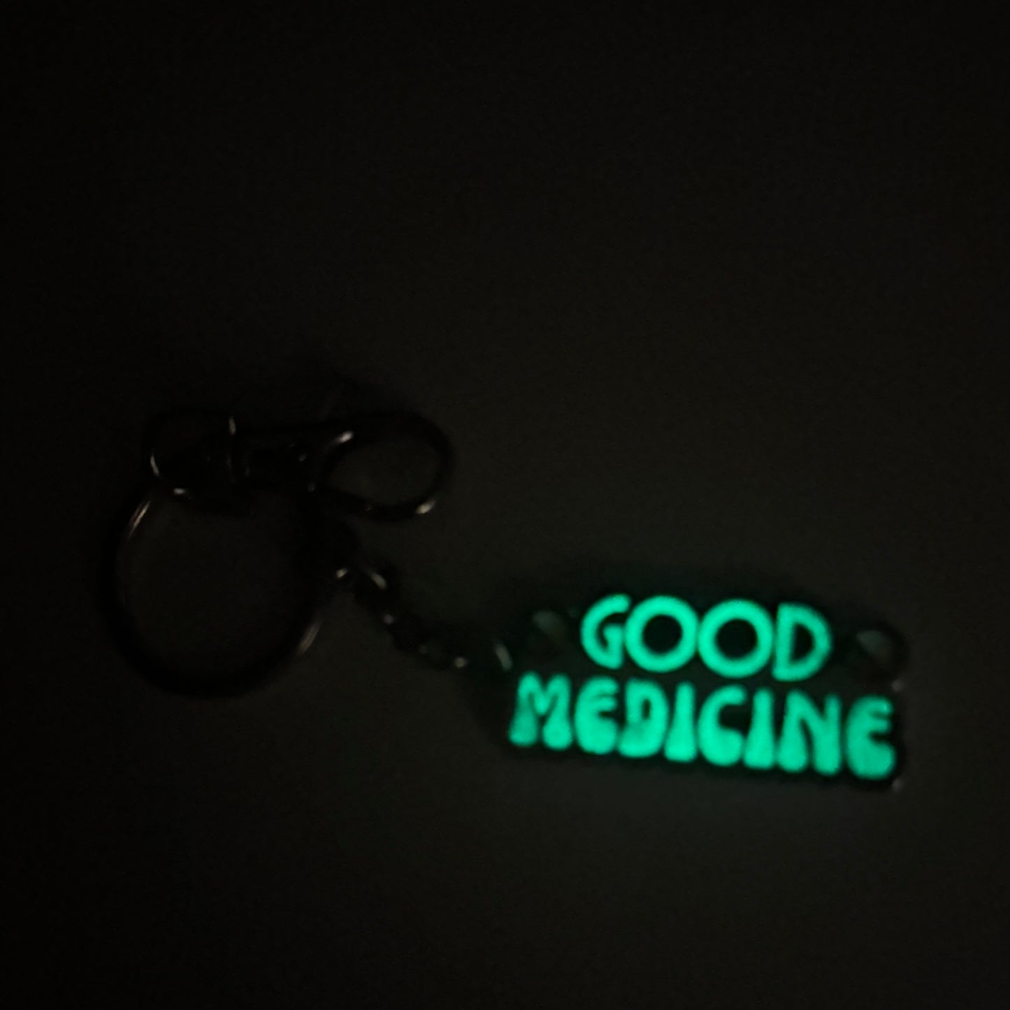 Good Medicine Wheel Glow in the Dark Keychain Purse Charm