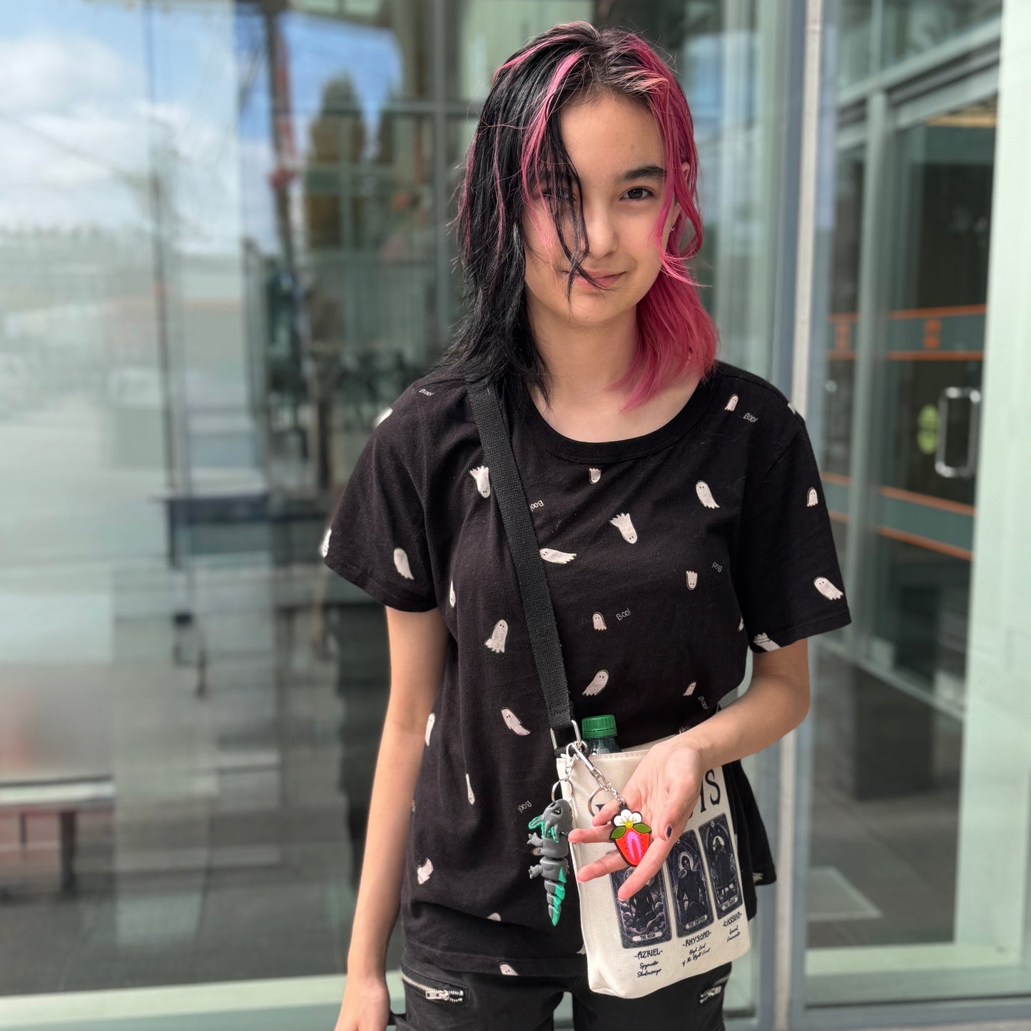 HeartBerry Strawberry Flat Keychain Bag Charm