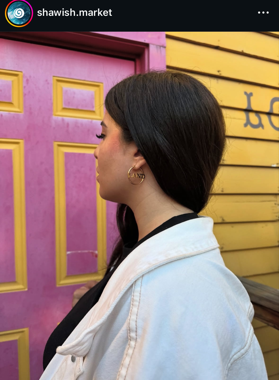 Land Back Indigenous 18K Gold Plated Hoop Earrings Native jewelry