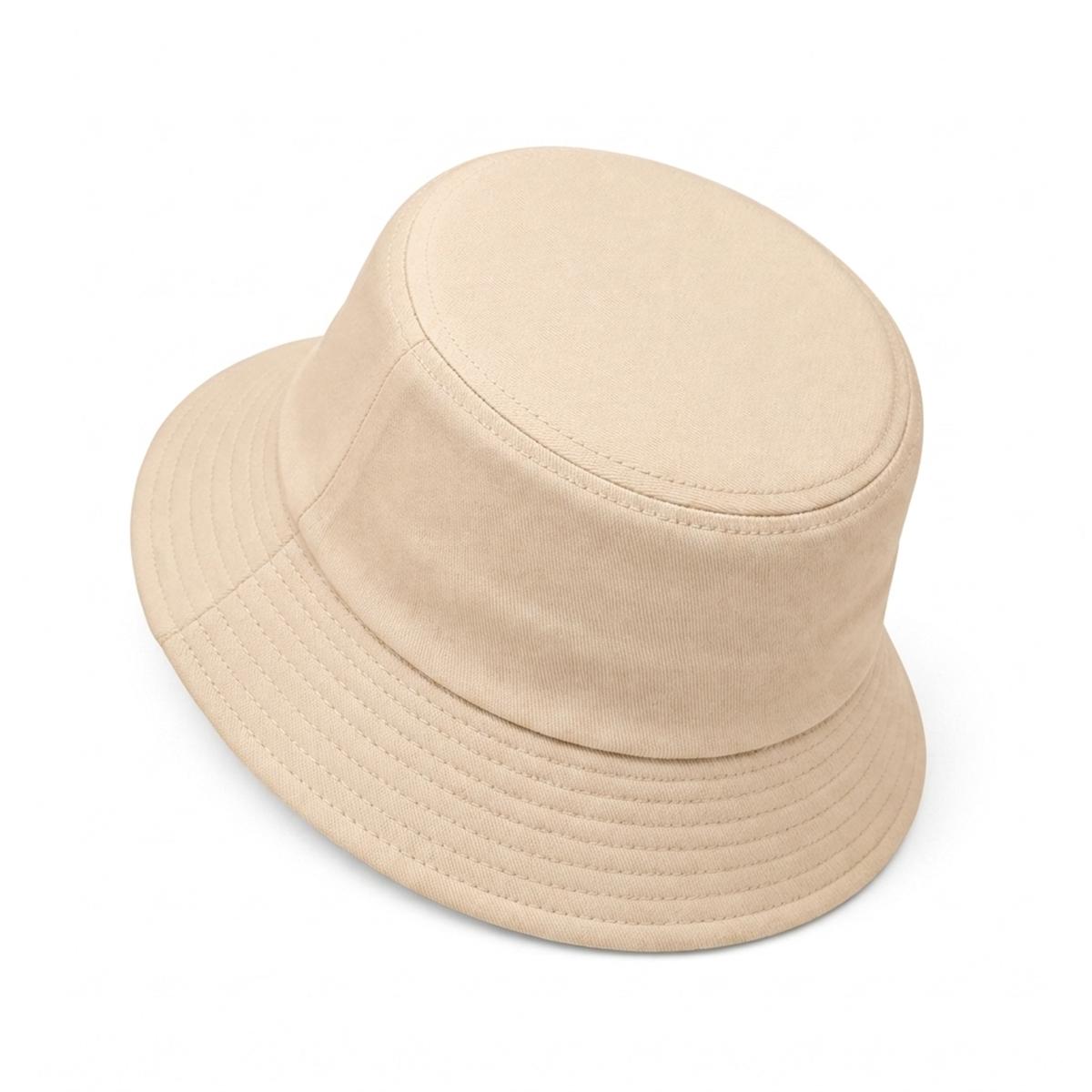 Feather Rose Embroidered Bucket Hat