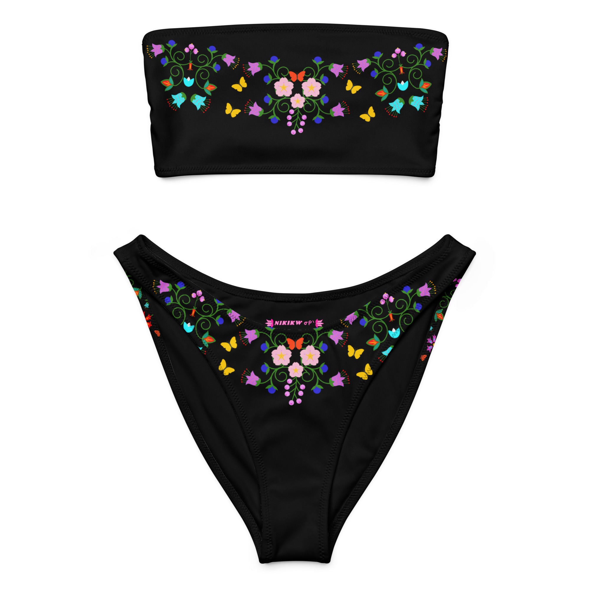 Recycled bandeau bikini