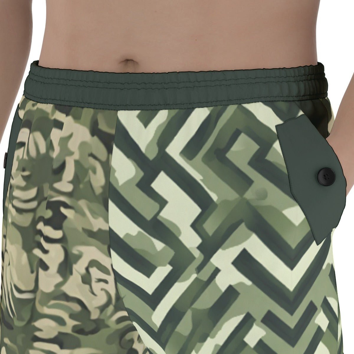 Anti-facial recognition Print Men's Pocket Cargo Pants - Nikikw Designs