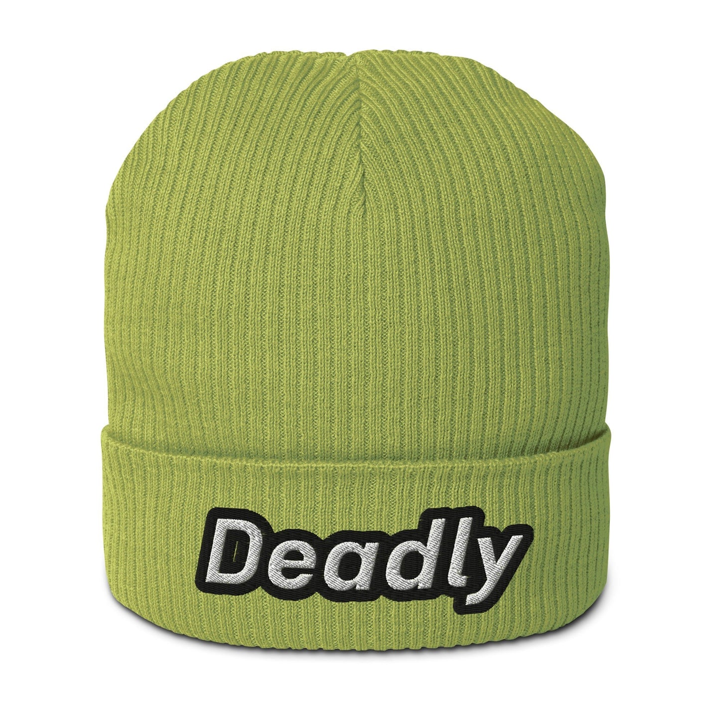 Deadly Organic ribbed beanie - Nikikw Designs