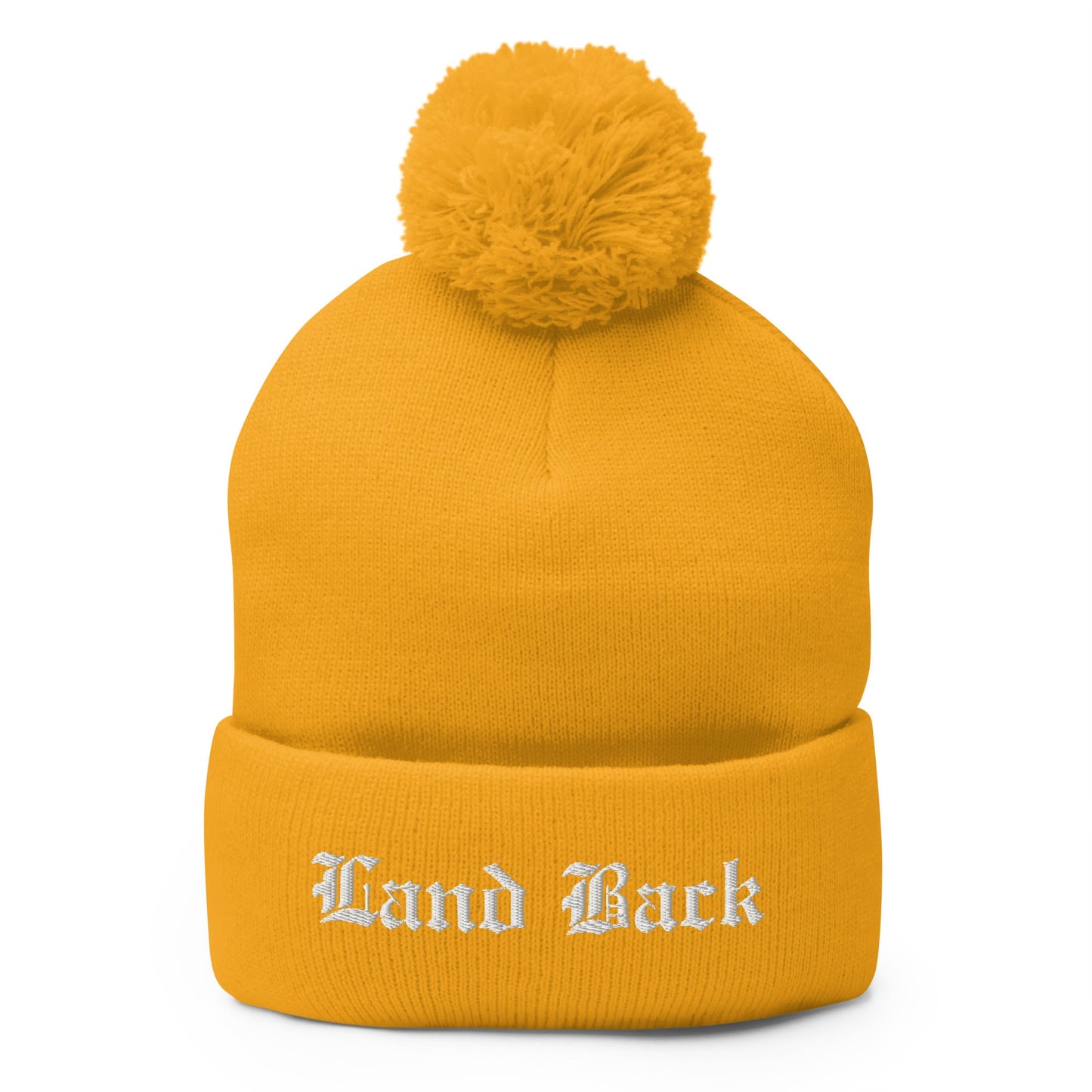 Land Back Toque Pom-Pom Beanie - Nikikw Designs