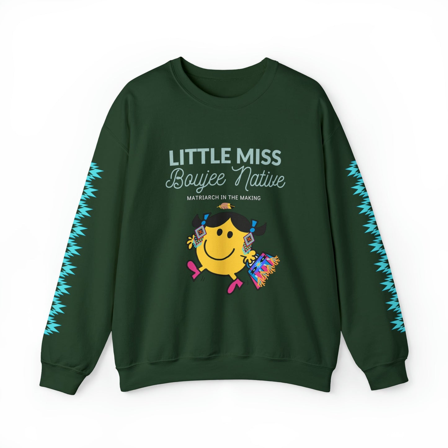 Lil Miss Boujee Native Heavy Blend™ Crewneck Sweatshirt - Nikikw Designs