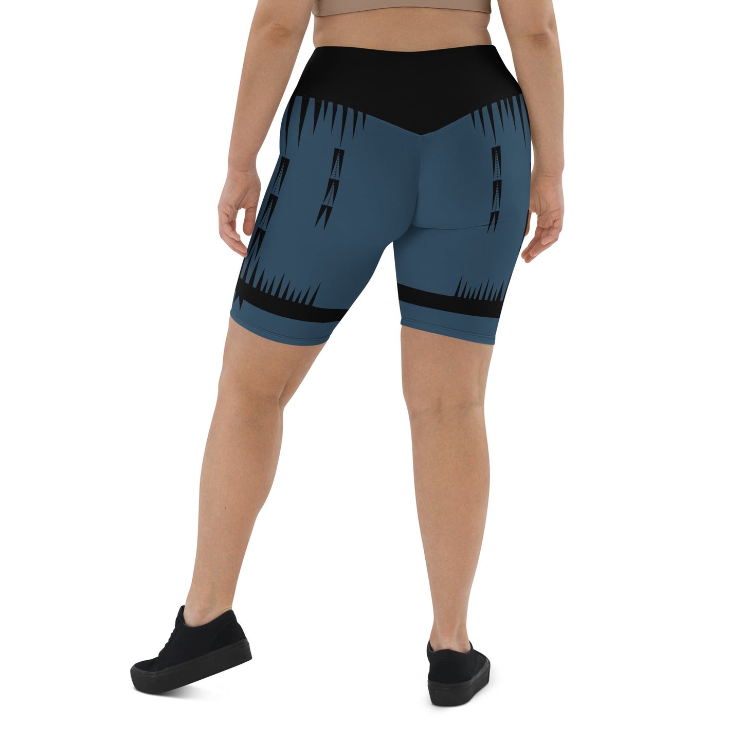 Native Print Biker Shorts Plus Size - Nikikw Designs