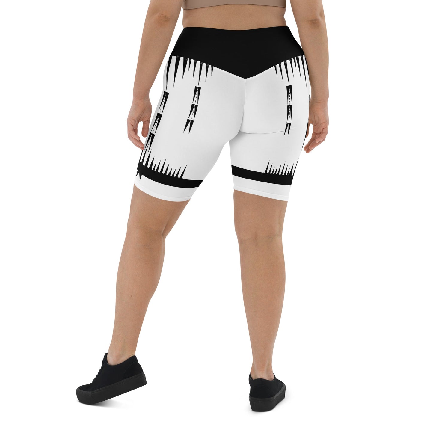 Native Print Biker Shorts Plus Size - Nikikw Designs