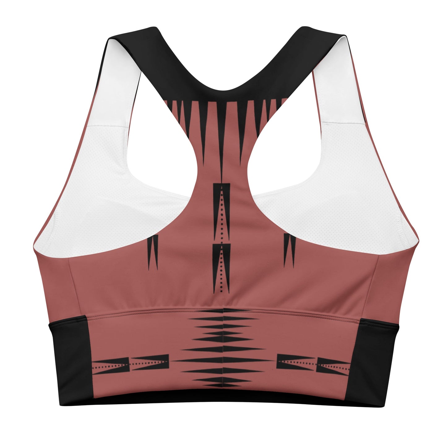 Native Print Longline sports bra - Nikikw Designs