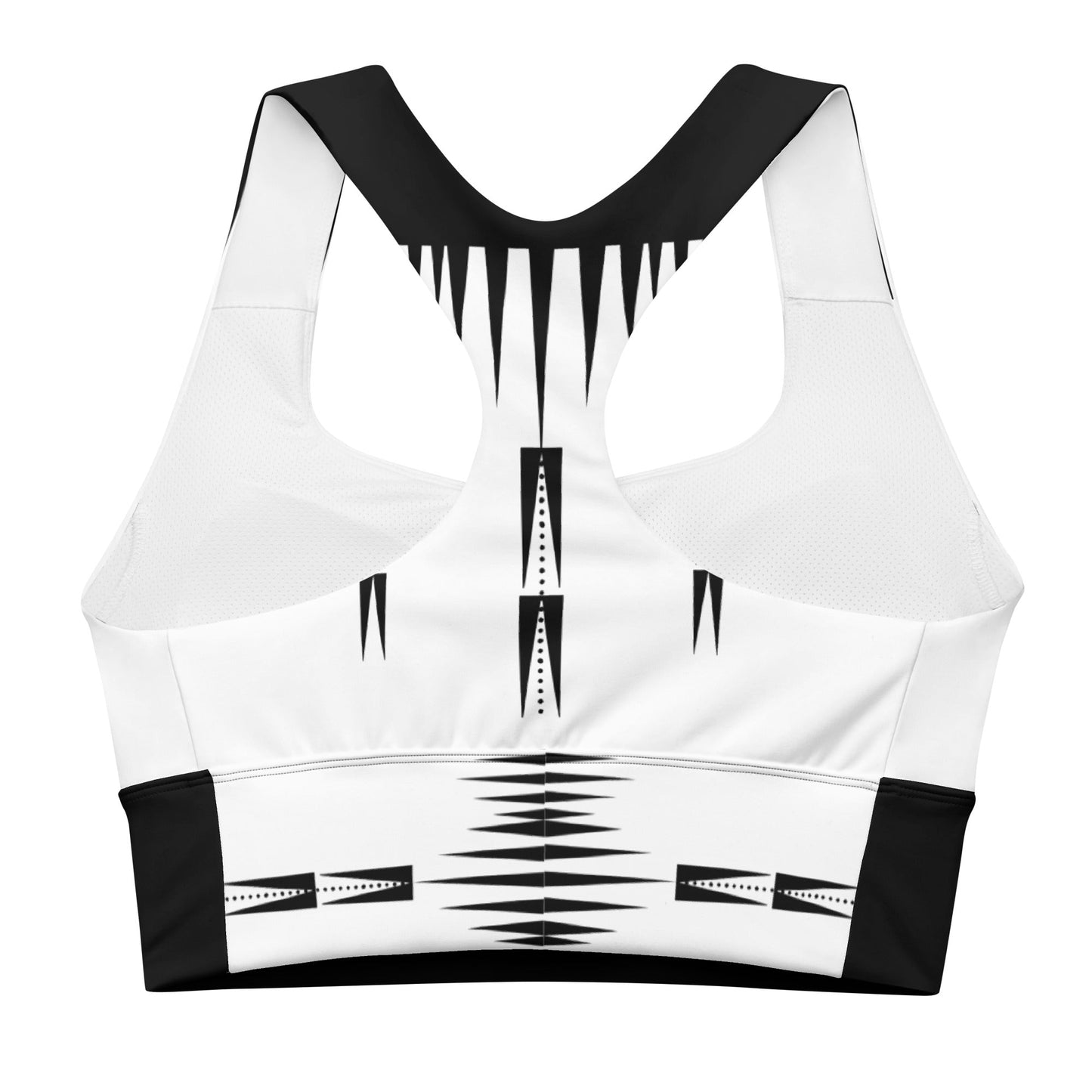 Native Print Longline sports bra - Nikikw Designs