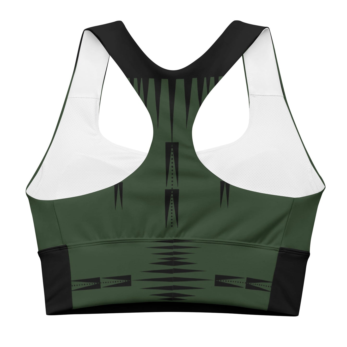 Native Print Longline sports bra - Nikikw Designs