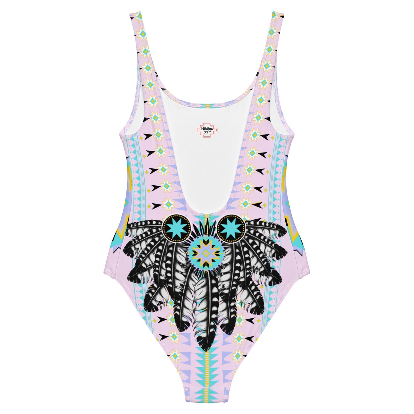 Native Star Eagle Feather Tail One-Piece Swimsuit - Nikikw Designs