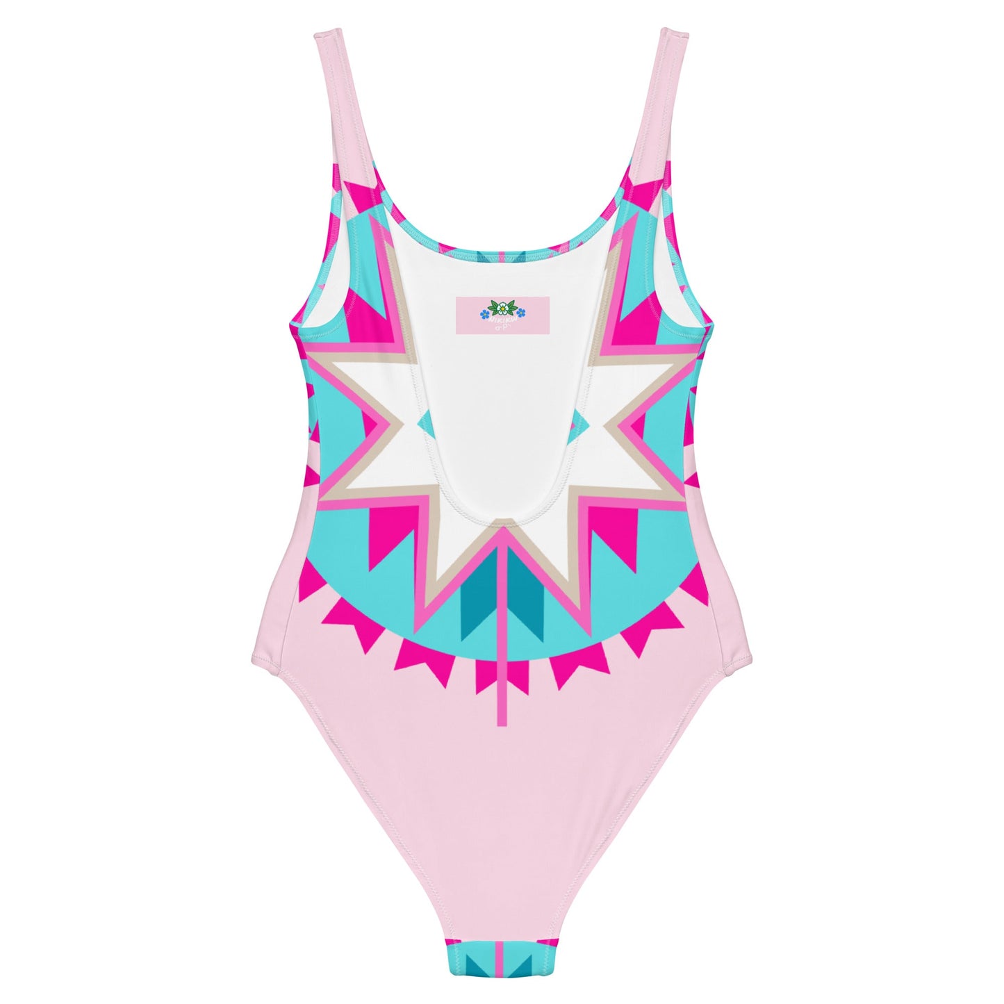 Native Star Pink One-Piece Swimsuit - Nikikw Designs