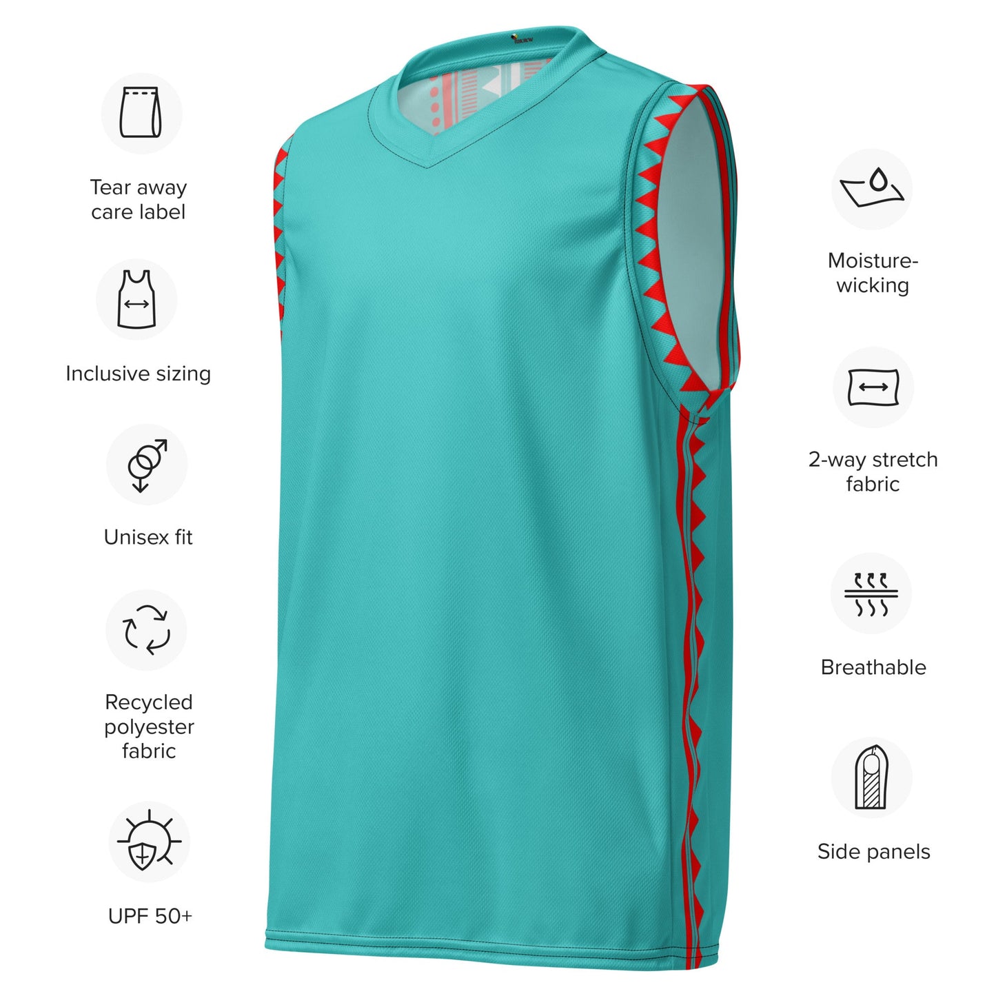 Recycled unisex basketball jersey - Nikikw Designs