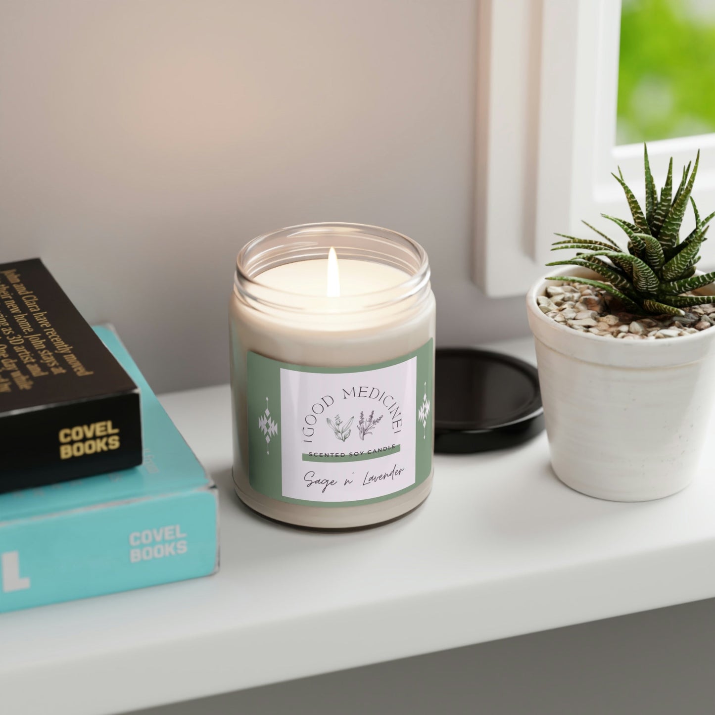 Sage n' Lavender Soy Candle - Nikikw Designs