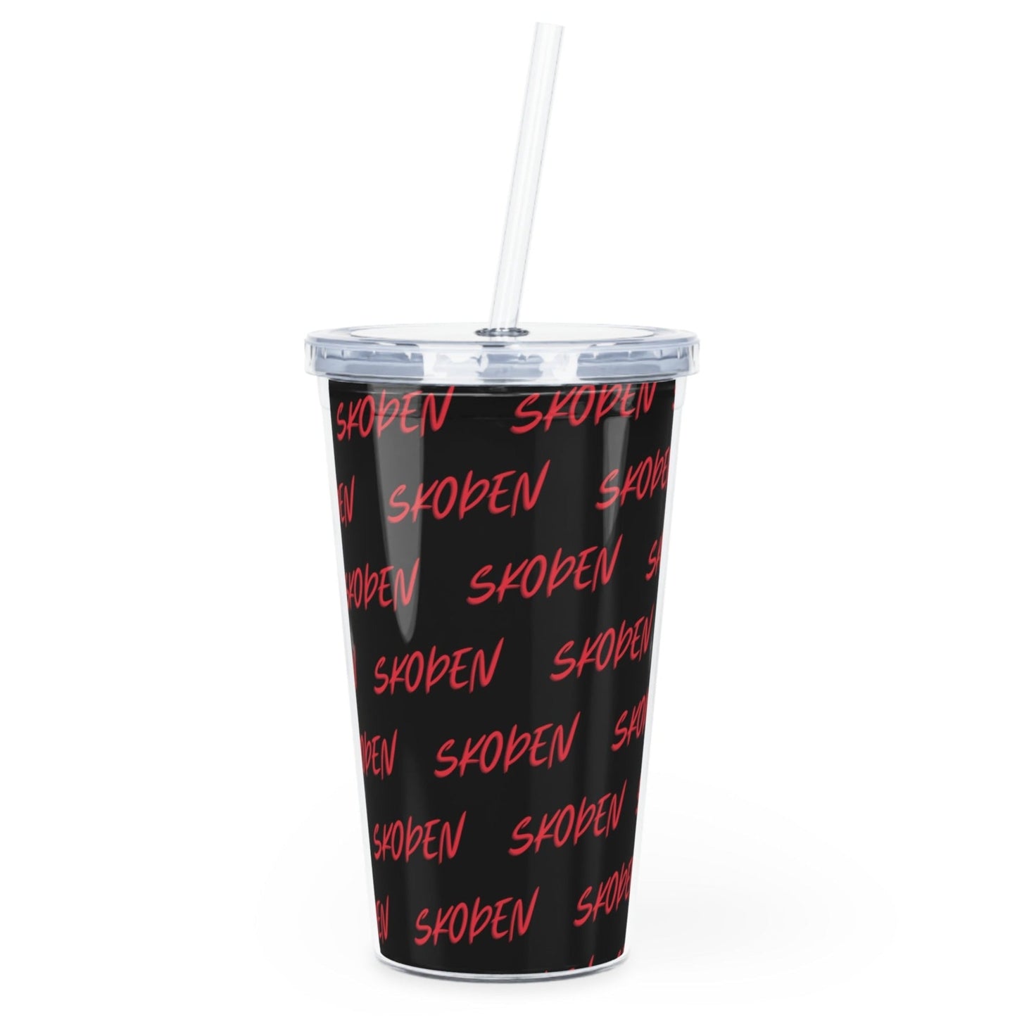 Skoden Plastic Tumbler with Straw - Nikikw Designs