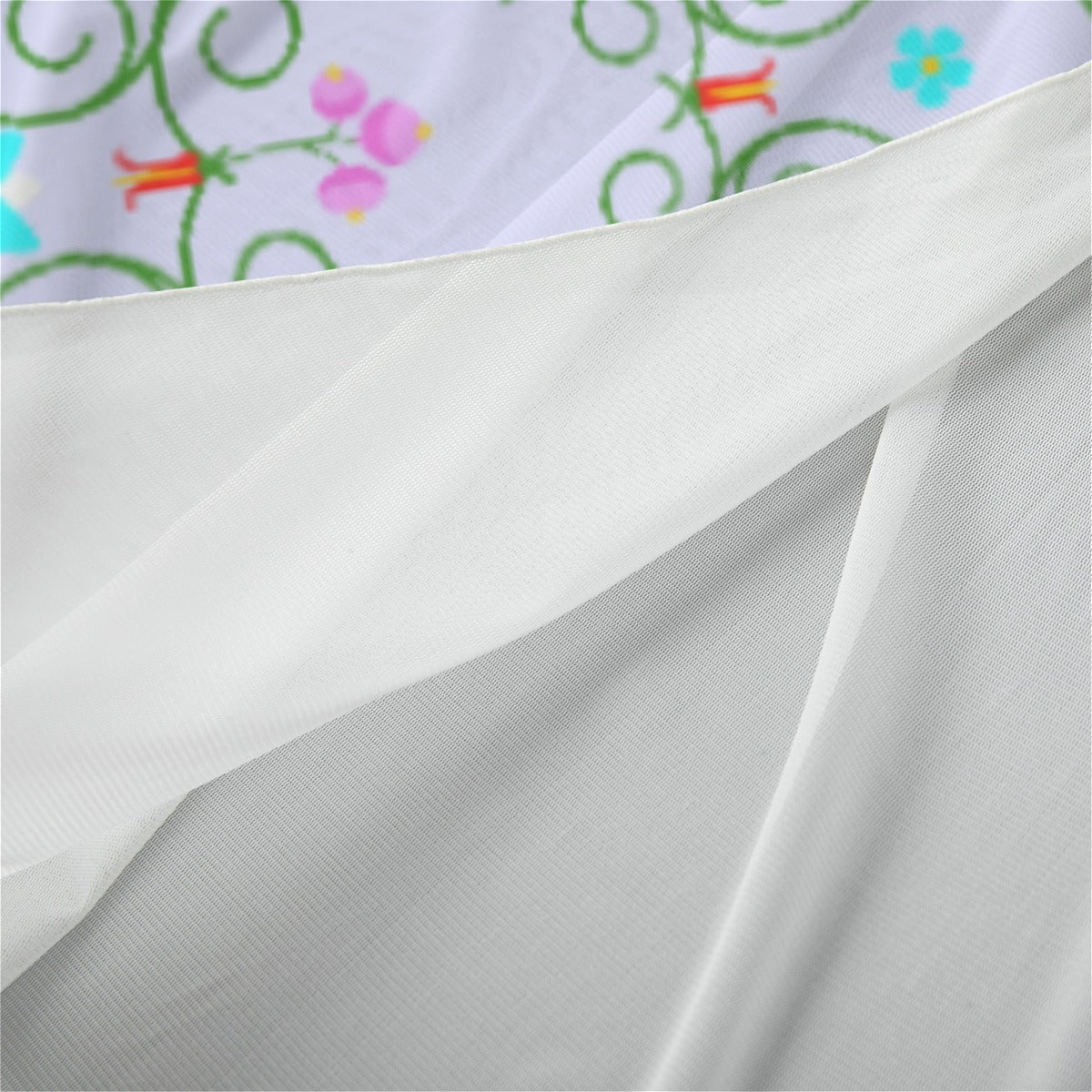 Woodland Floral Print Women's Sheer Skirt - Nikikw Designs