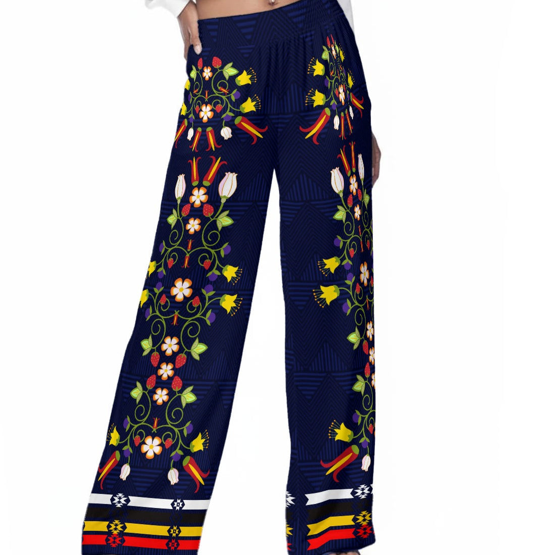 woodland floral ribbon pants Indigenous