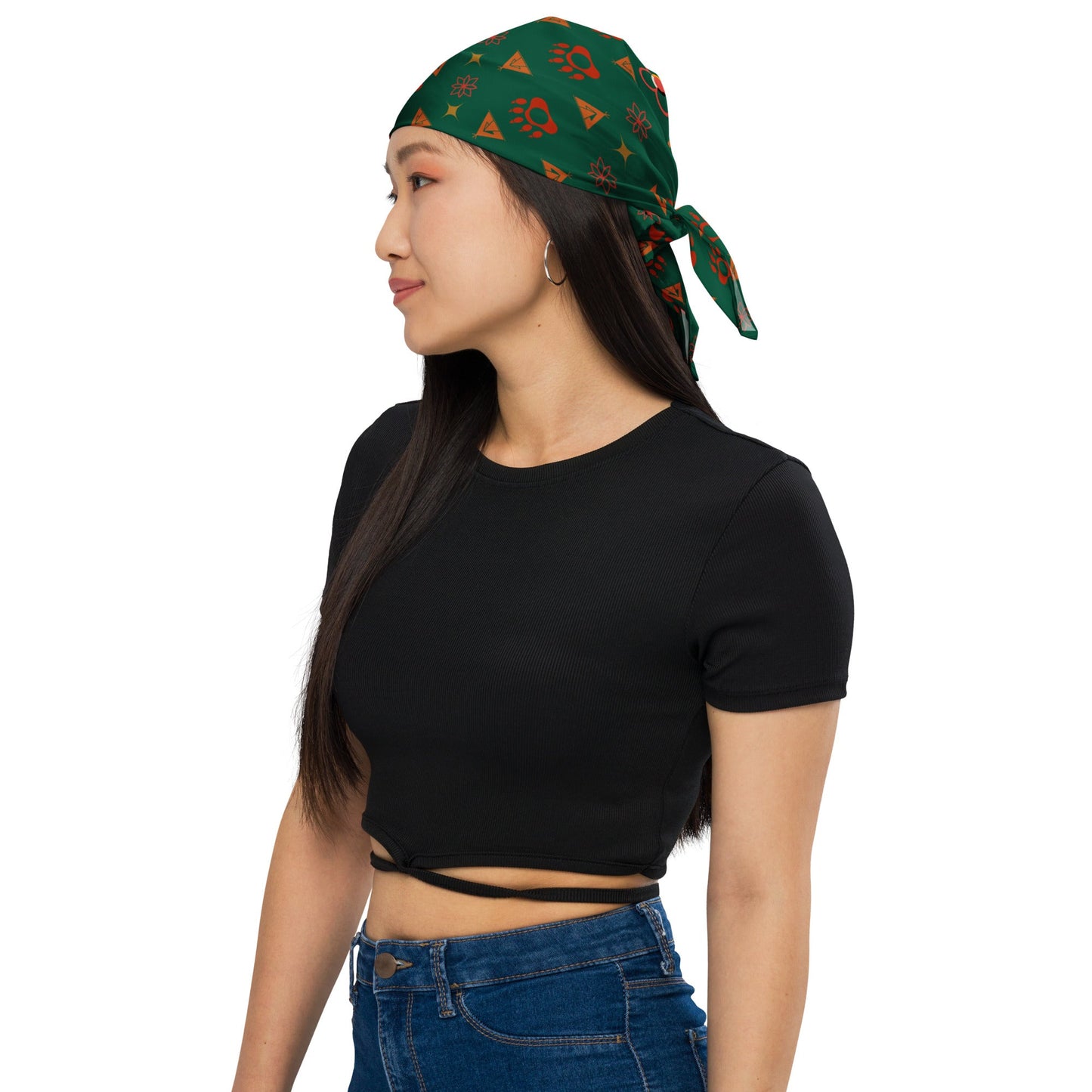 Boujee Native Bear print bandana - Nikikw Designs