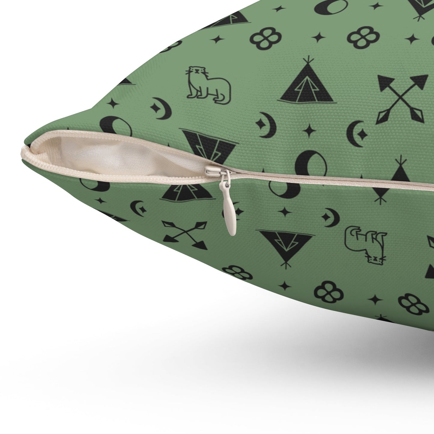 Boujee Native Square Pillow - Nikikw Designs