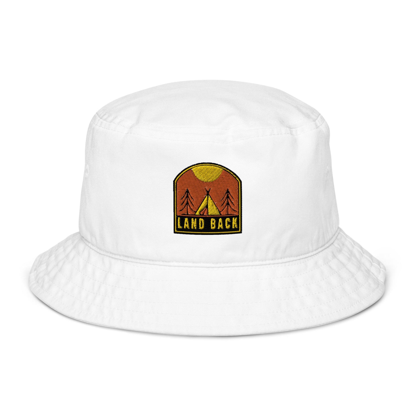 Land Back Organic bucket hat - Nikikw Designs