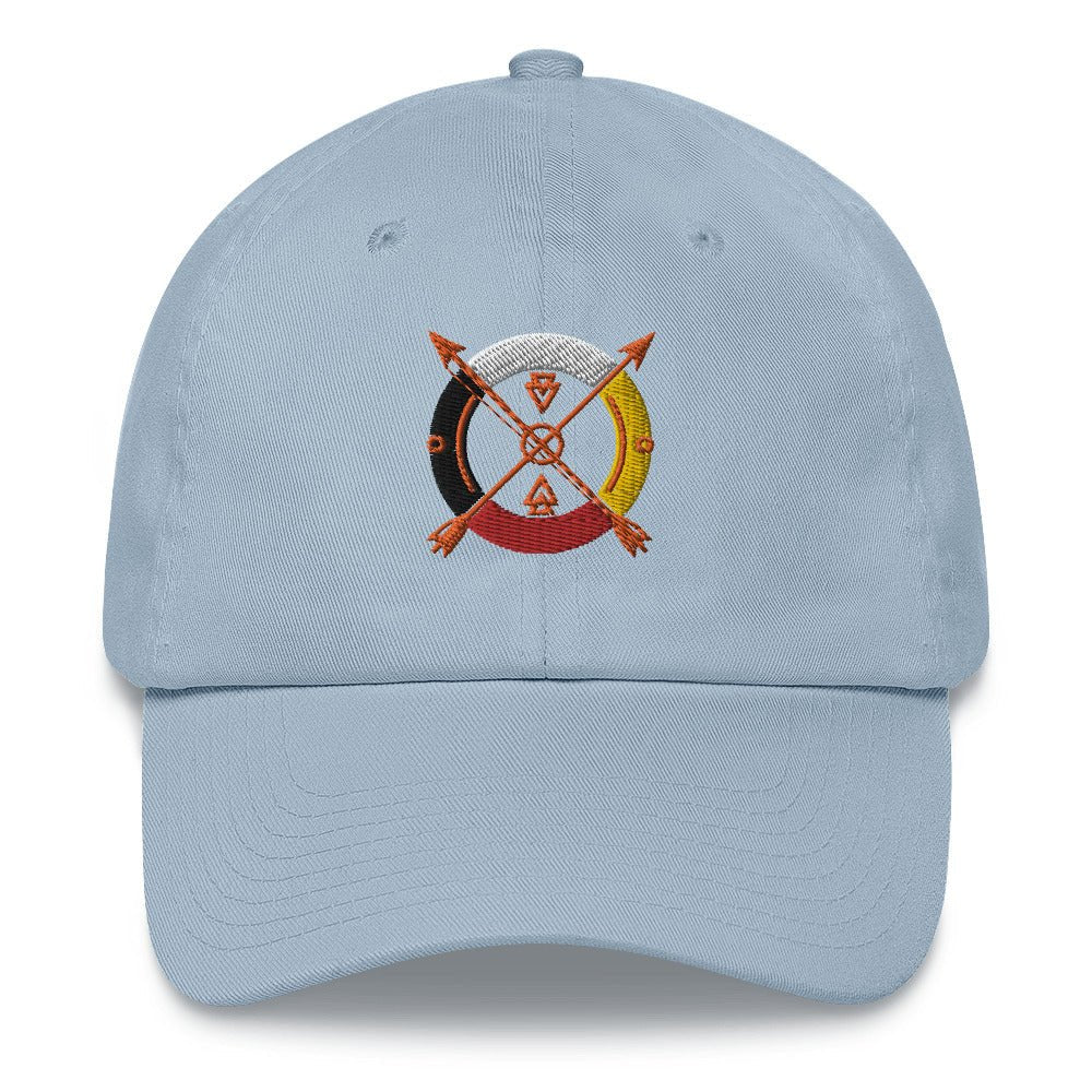 Medicine Wheel Native Dad hat - Nikikw Designs