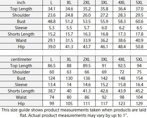 Native Floral Women's Side Split T-Shirt and Short Set Plus Size - Nikikw Designs