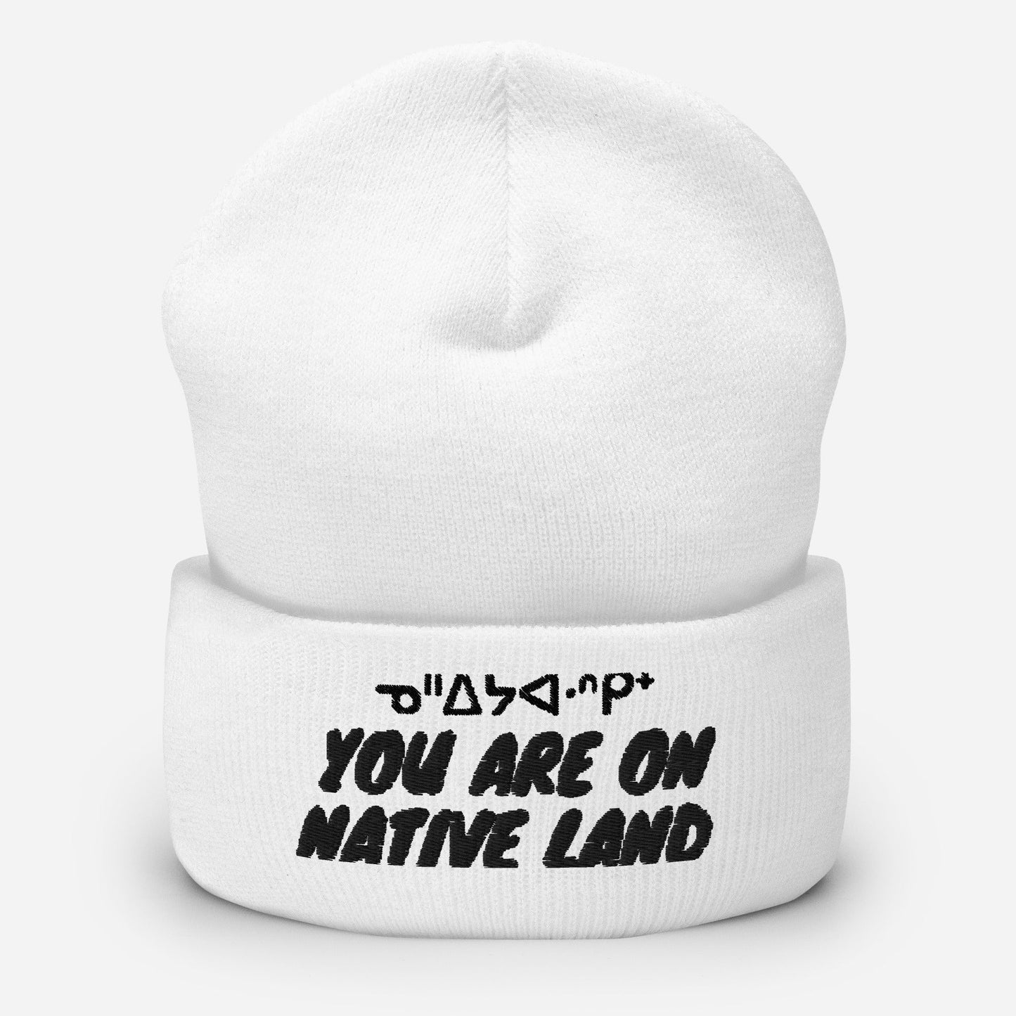 Native Land Toque Embroidered Beanie - Nikikw Designs