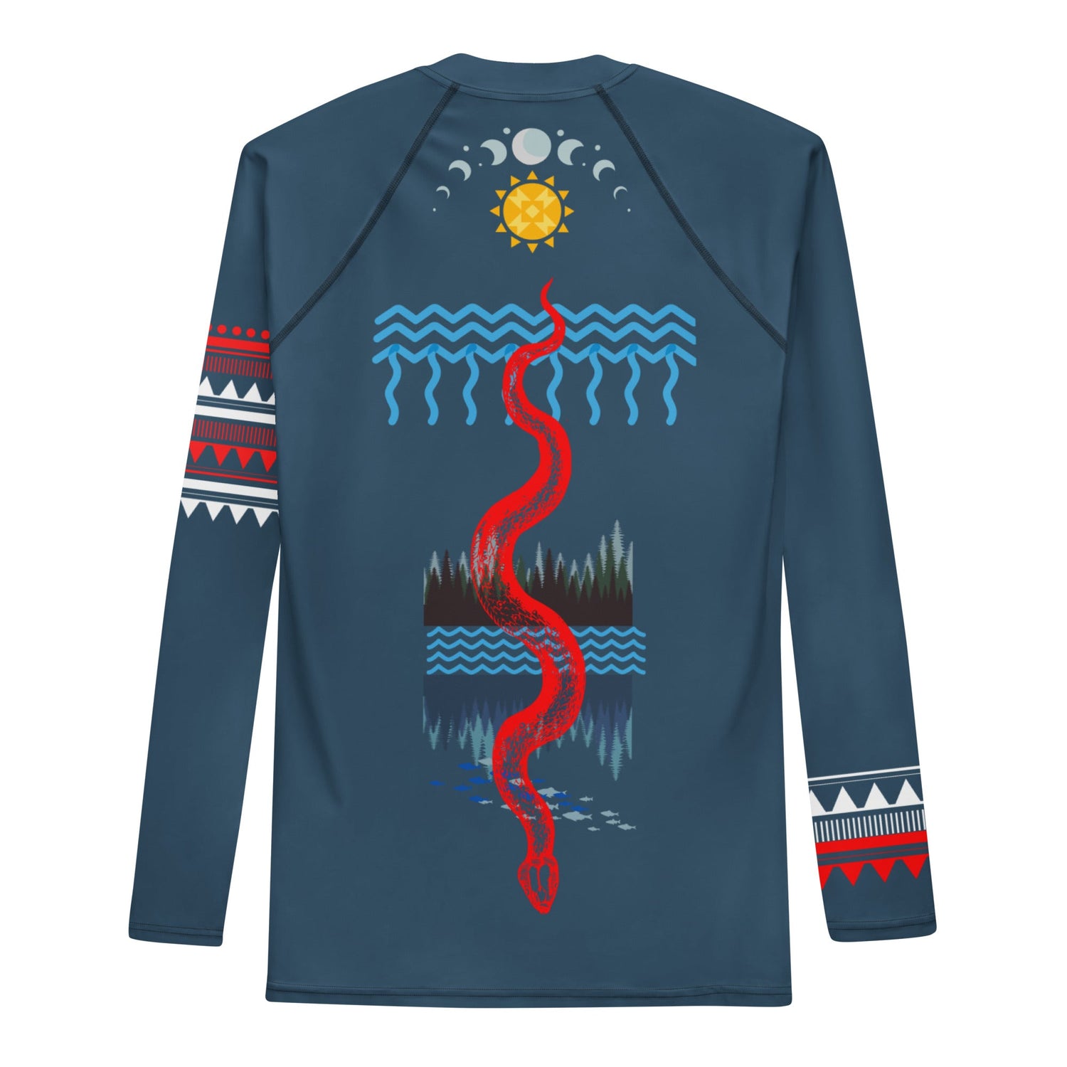 Native Indigenous Men's sportswear rash guard swimwear