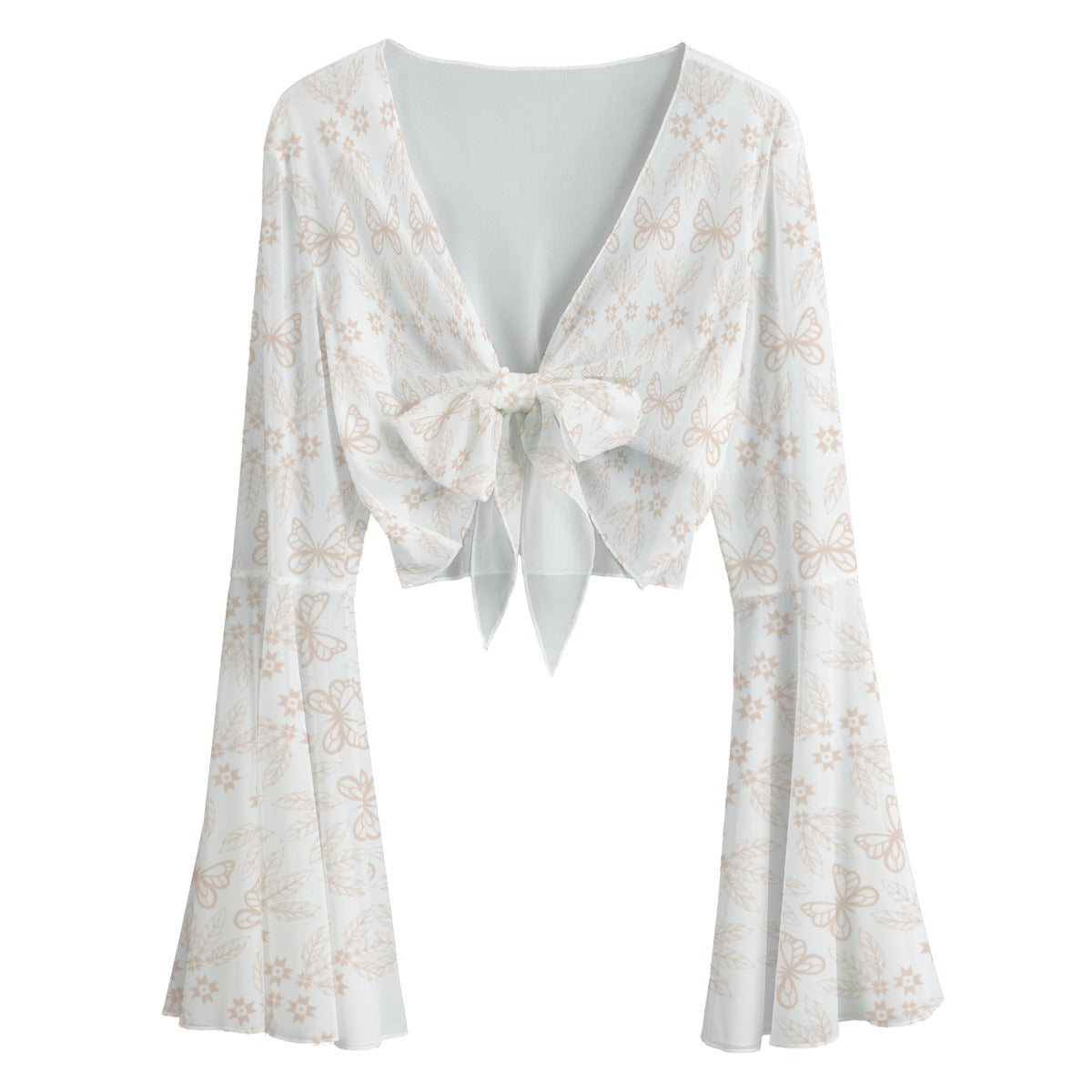 Butterfly Floral Sheer Lounge Thong Set