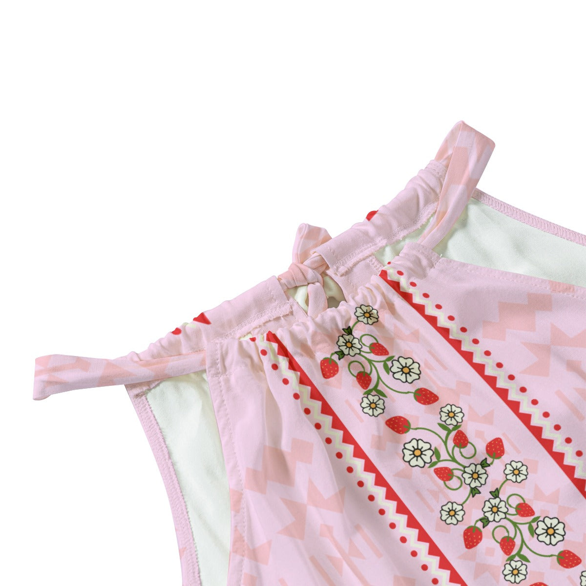 Strawberry Heart Berry Rayon Dress