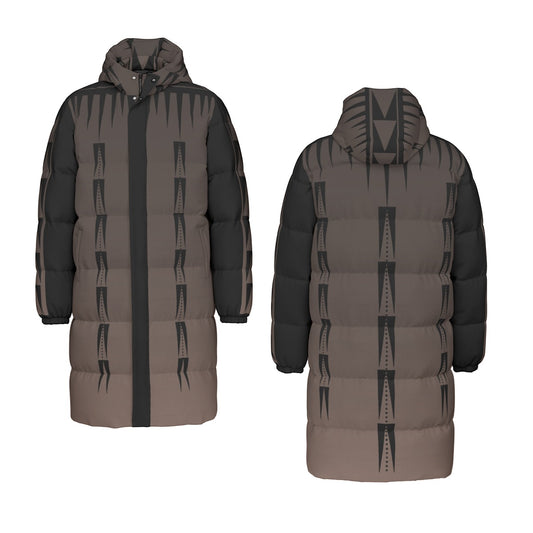 NTV Print Long Duck Down Jacket