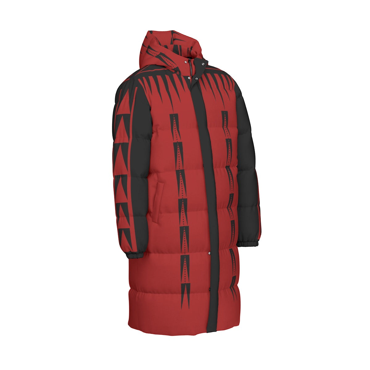 NTV Print Long Duck Down Jacket