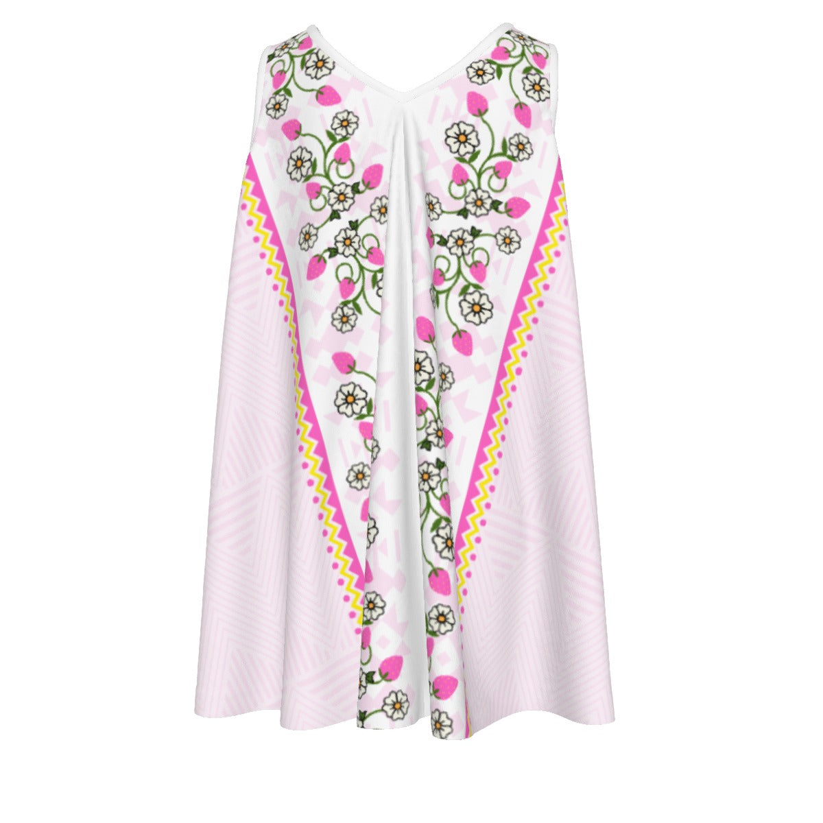Girls Cotton Strawberry Heart Berry Dress