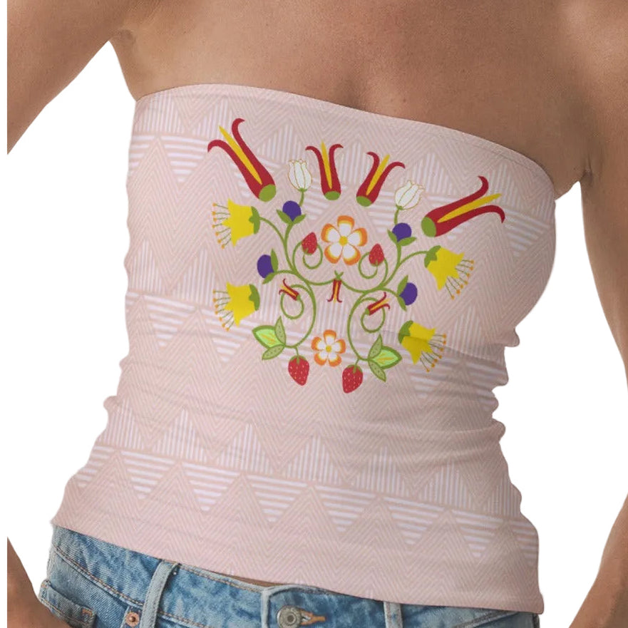 Fire Floral Tube Top