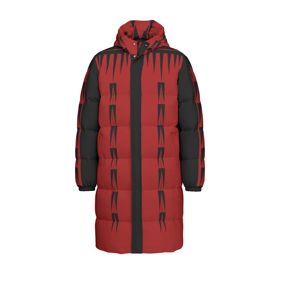 NTV Print Long Duck Down Jacket