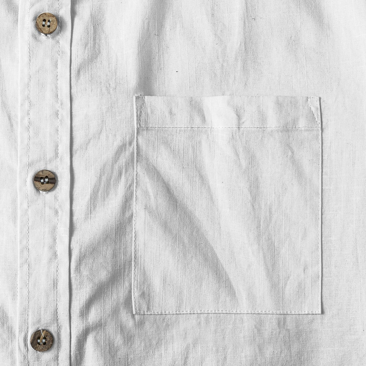 Ribbon Button down Cotton Shirt