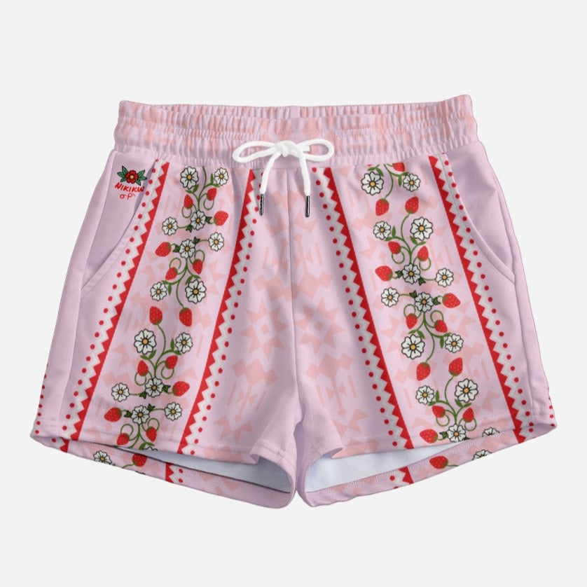 Strawberry Heart berry Casual Shorts