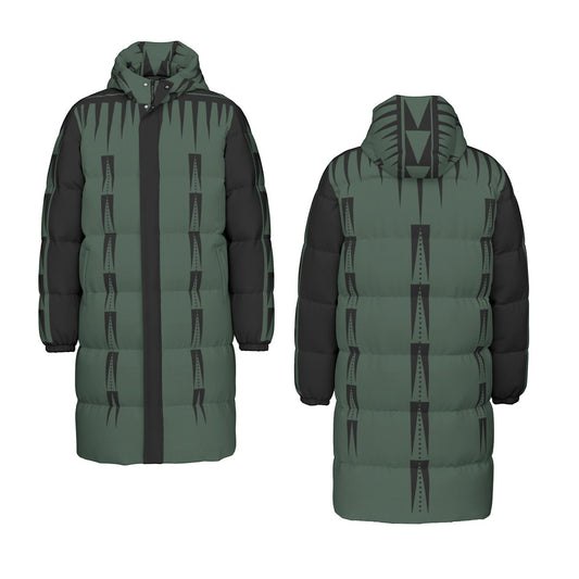 NTV Print Long Duck Down Jacket