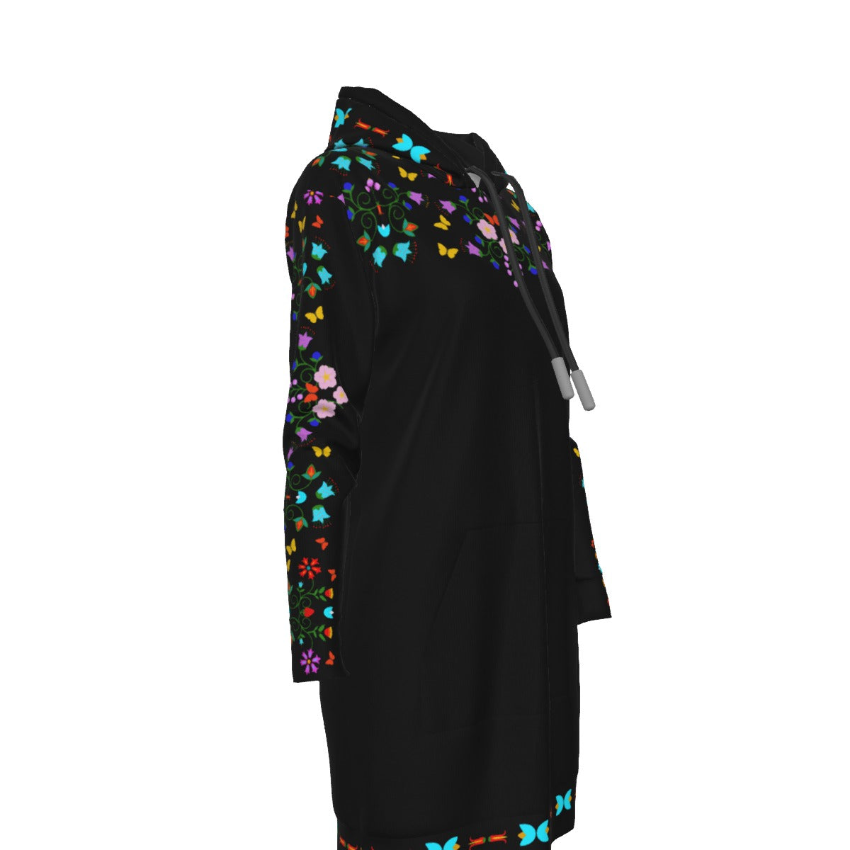 Floral Hoodie Hoodie Dress