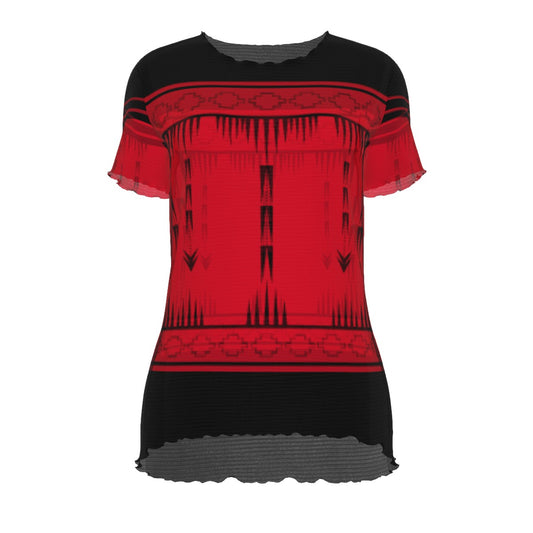 Native Print Mesh Shirt