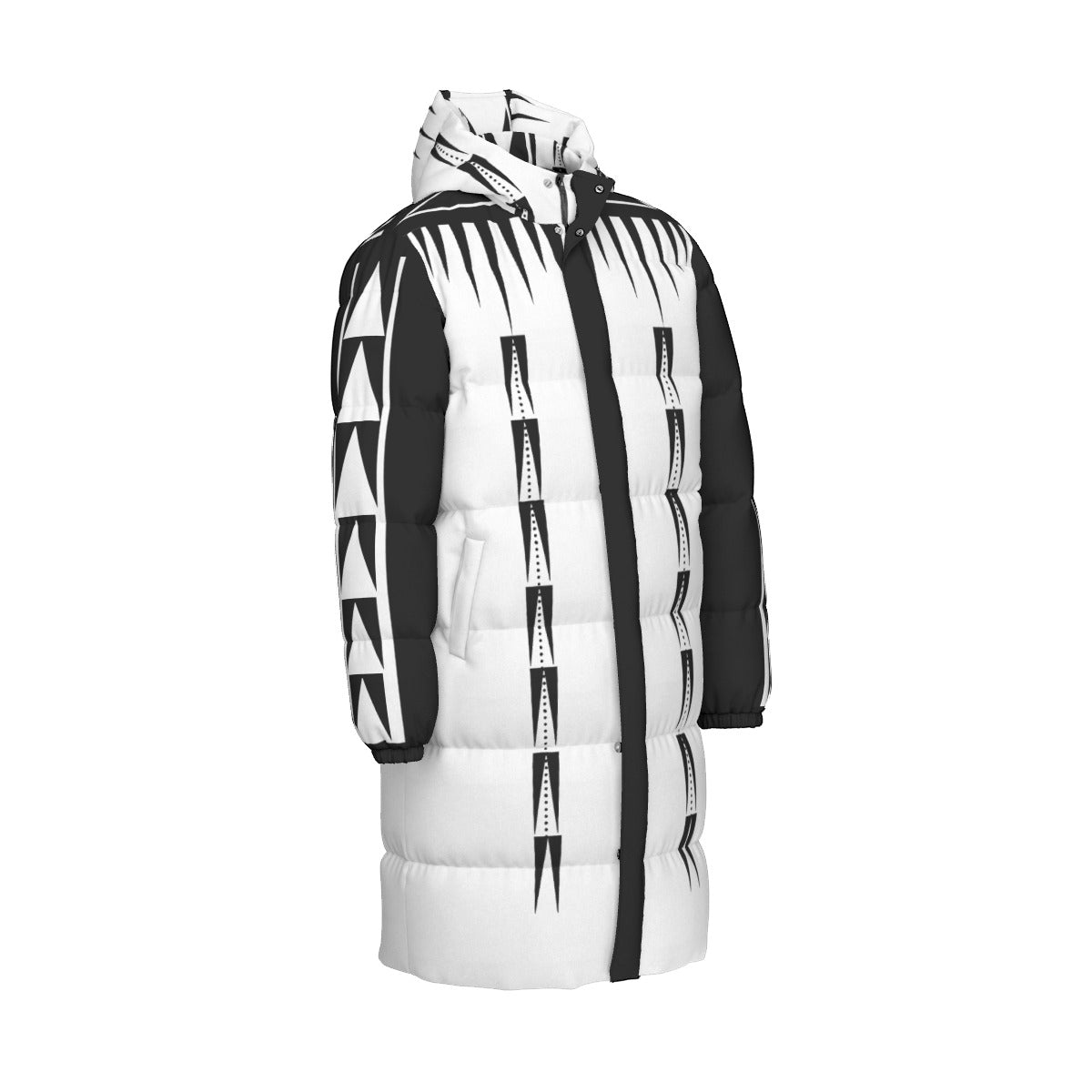 NTV Print Long Duck Down Jacket