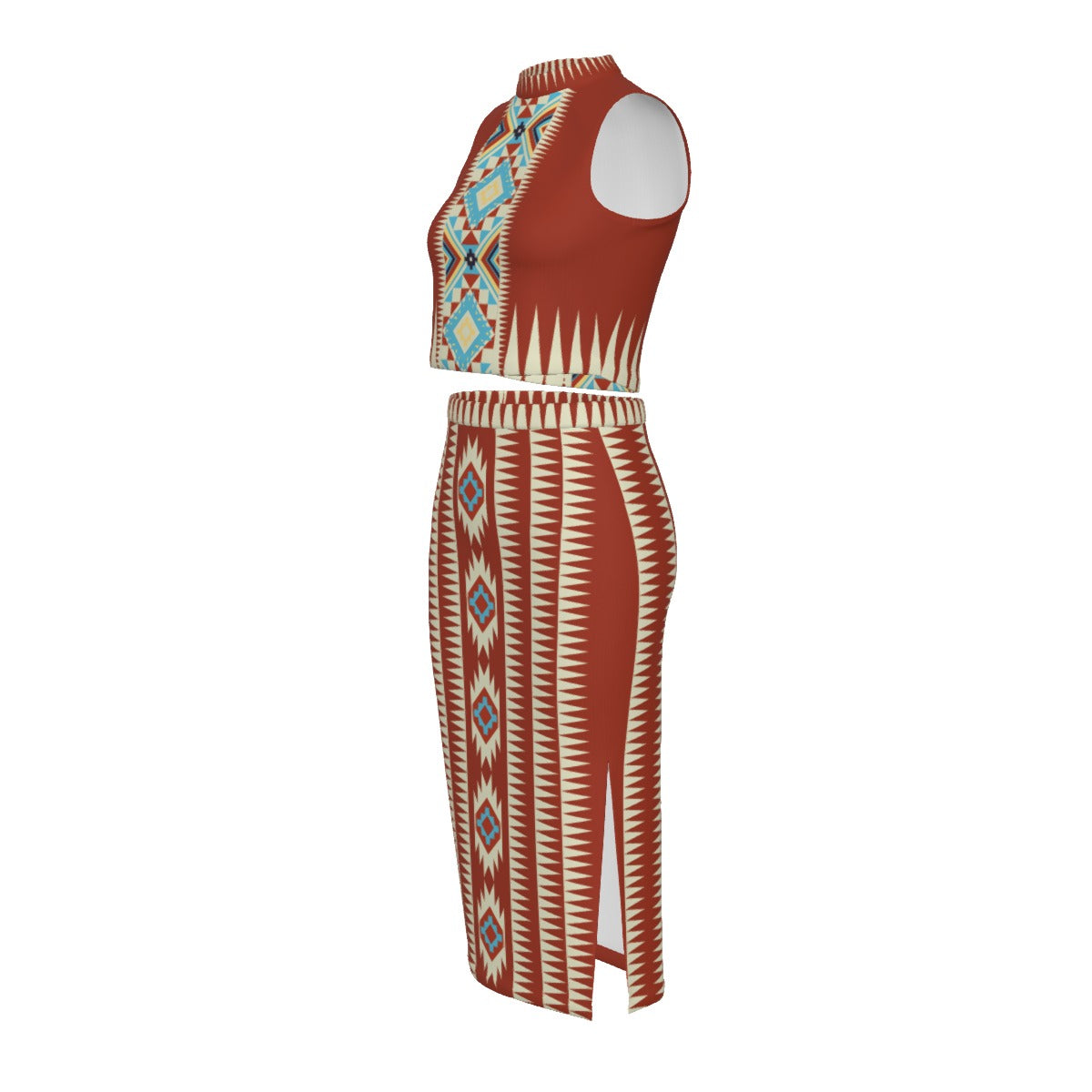 Tribal Baddie Pencil Skirt Set