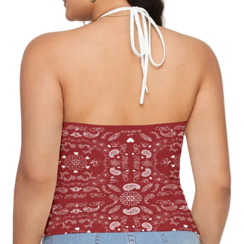 Lace Bandana Halter Top