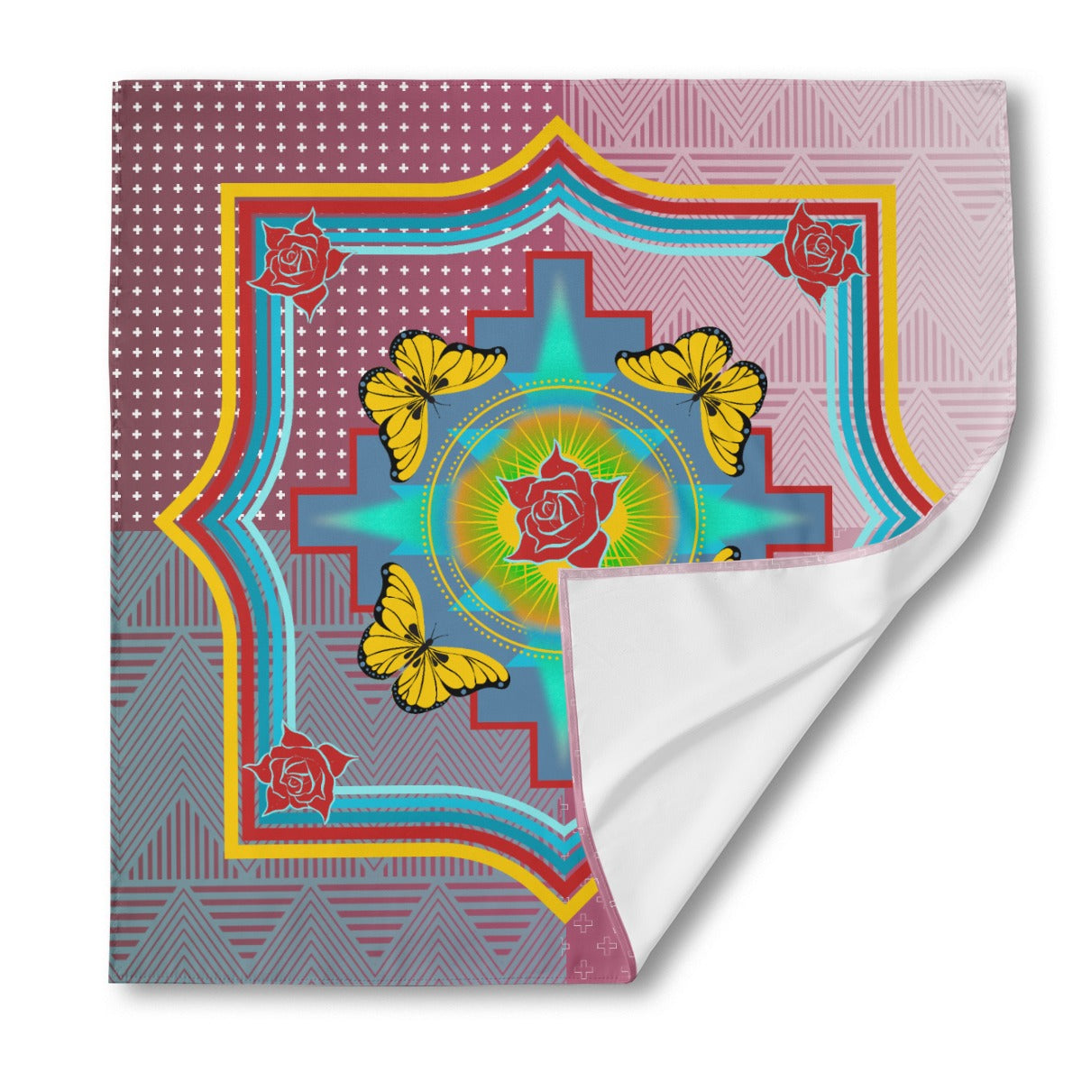 Swallowtail Kokum Silky Scarf