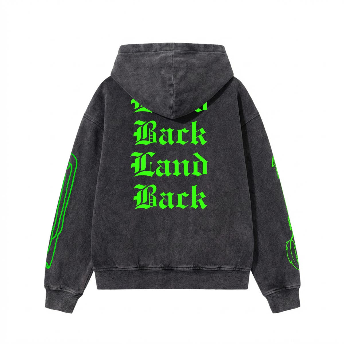 Land Back Zip up Hoodie