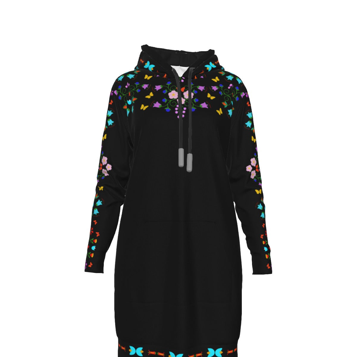 Floral Hoodie Hoodie Dress