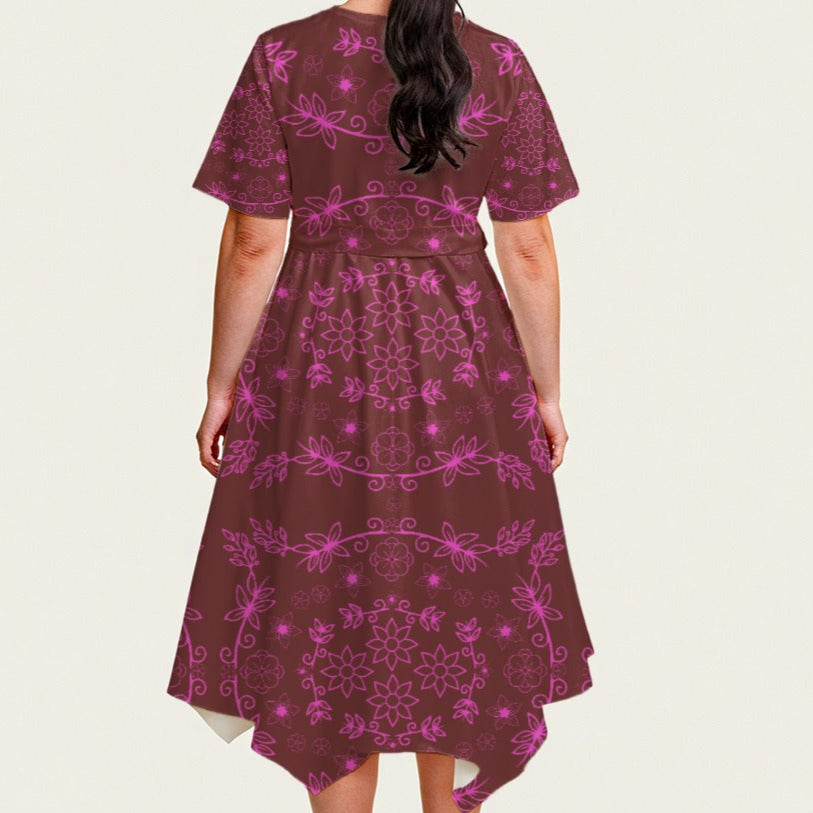 Minimalistic Belted Midi Dress